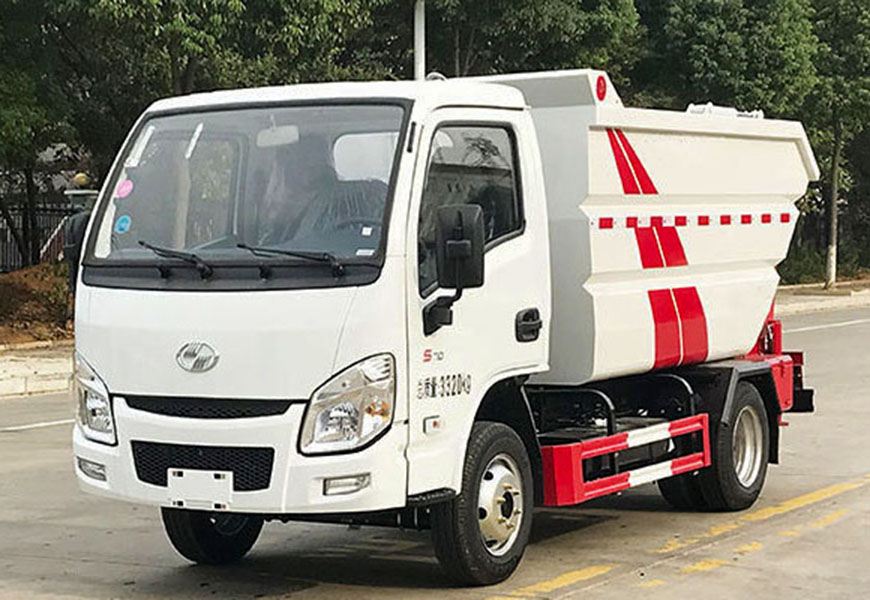 躍進(jìn)S70后裝高位掛桶無(wú)泄漏垃圾車